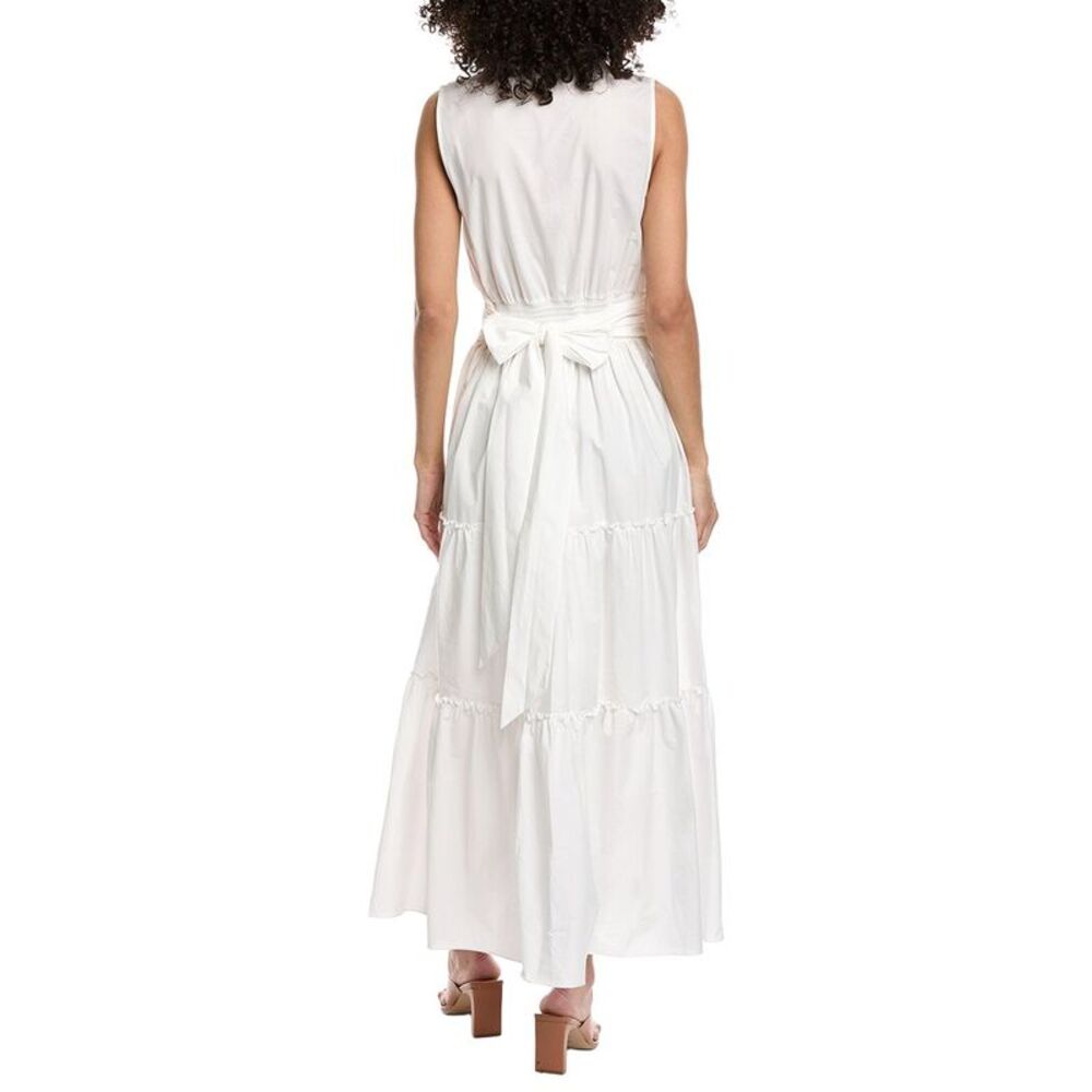 Ramy Brook Womens Maple Maxi Dress, White - Picture 2 of 3